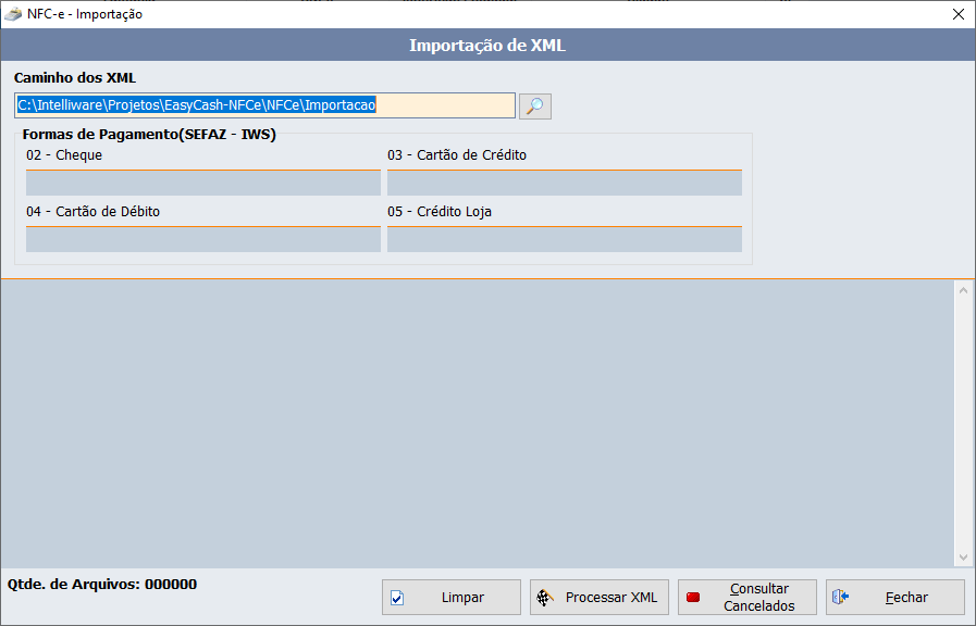  Ferramenta de importação de XML's