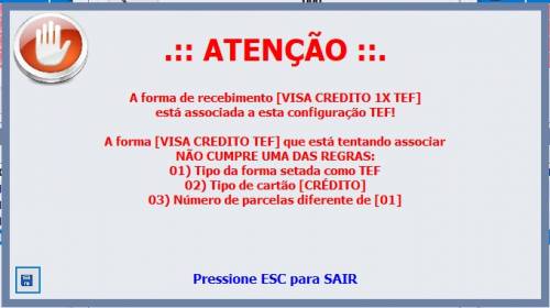 Mensagem de Alerta