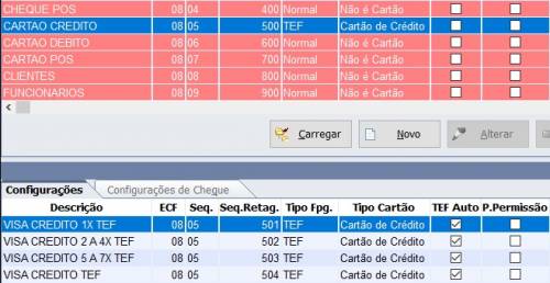 Formas no Frente de Caixa