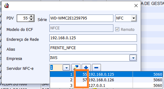  Escolha do Servidor NFCe